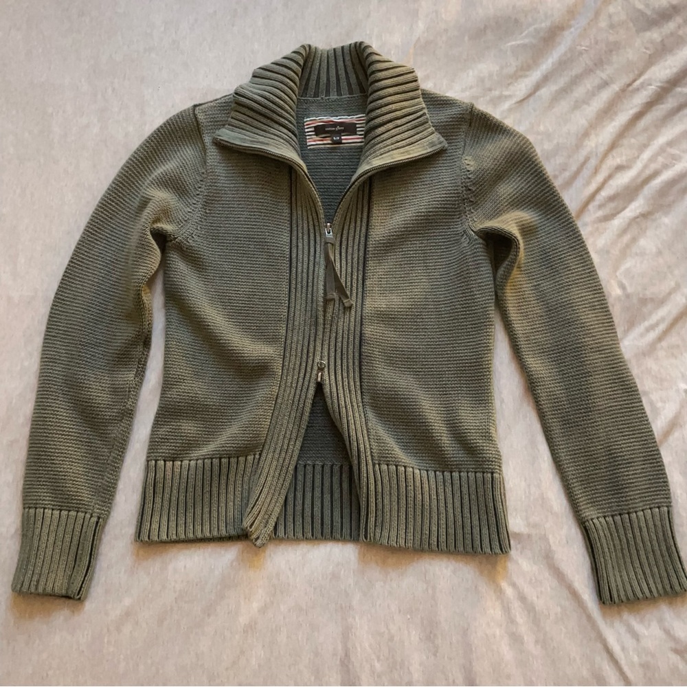 Cotton Ginny Olive Ribbed Sweater